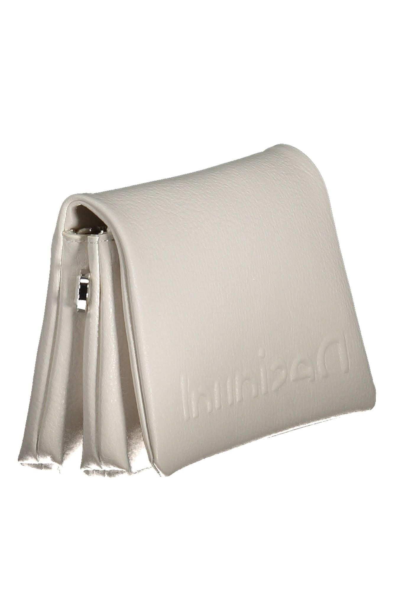 Chic White Polyurethane Handbag With Versatile Straps