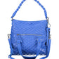 Chic Blue Contrasting Detail Handbag