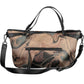 Chic Brown Polyurethane Handbag with Versatile Straps