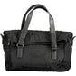 Chic Embroidered Black Handbag with Coin Purse