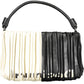 Chic Black Contrasting Detail Satchel