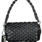 Chic Black Expandable Shoulder Bag