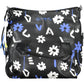 Chic Black Contrasting Detail Handbag with Pockets