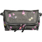 Chic Black Handbag with Contrasting Details