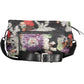Chic Black Cotton Handbag with Contrasting Details