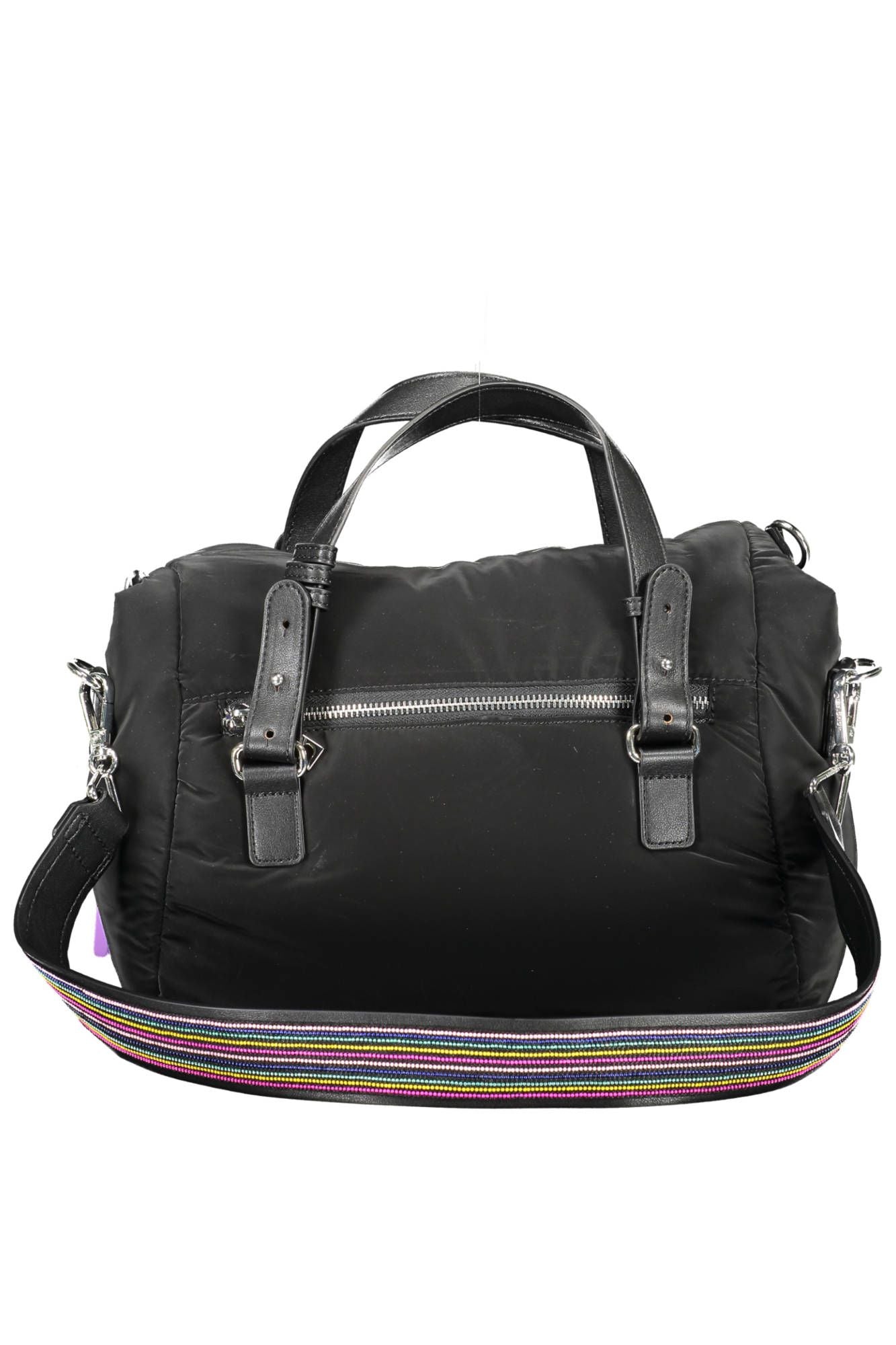 Chic Black Adjustable Strap Handbag