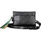 Chic Noir Contrast Detail Handbag