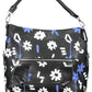 Chic Black Contrasting Detail Handbag with Pockets