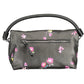 Chic Black Handbag with Contrasting Details