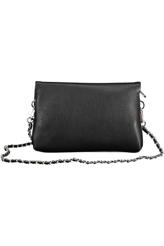 Elegant Triple Compartment Black Handbag