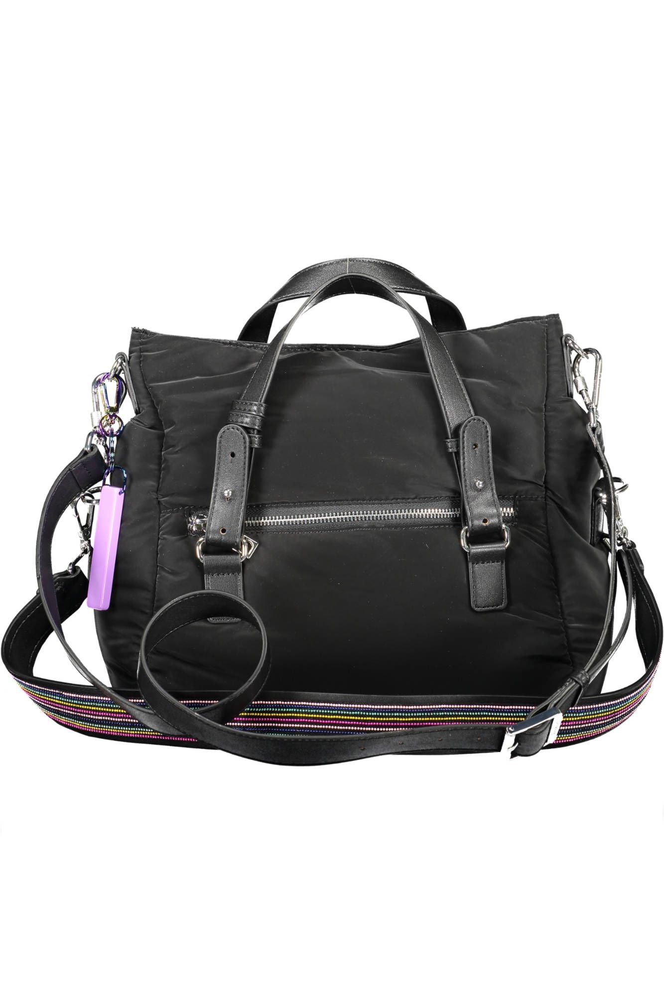 Chic Black Adjustable Strap Handbag