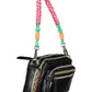 Chic Embroidered Black Shoulder Bag