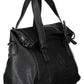 Chic Black Contrasting Detail Handbag