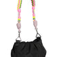 Chic Black Contrast Detail Handbag