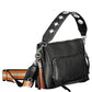 Chic Black Contrasting Details Handbag