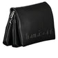 Elegant Triple Compartment Black Handbag