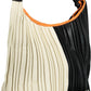 Chic Black Shoulder Bag with Contrasting Accents