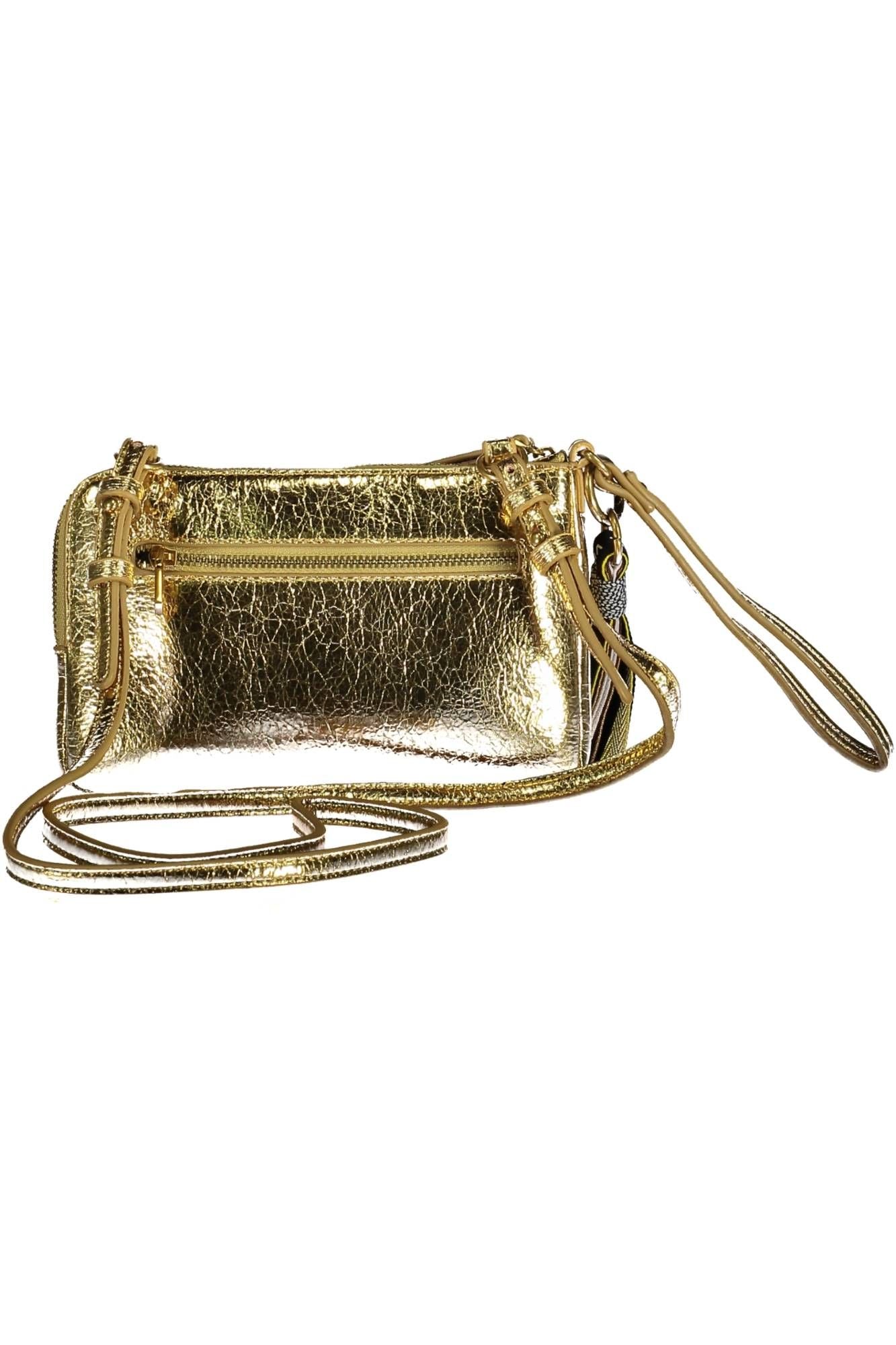 Elegant Gold-Toned Adjustable Handbag