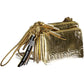 Elegant Gold-Toned Adjustable Handbag