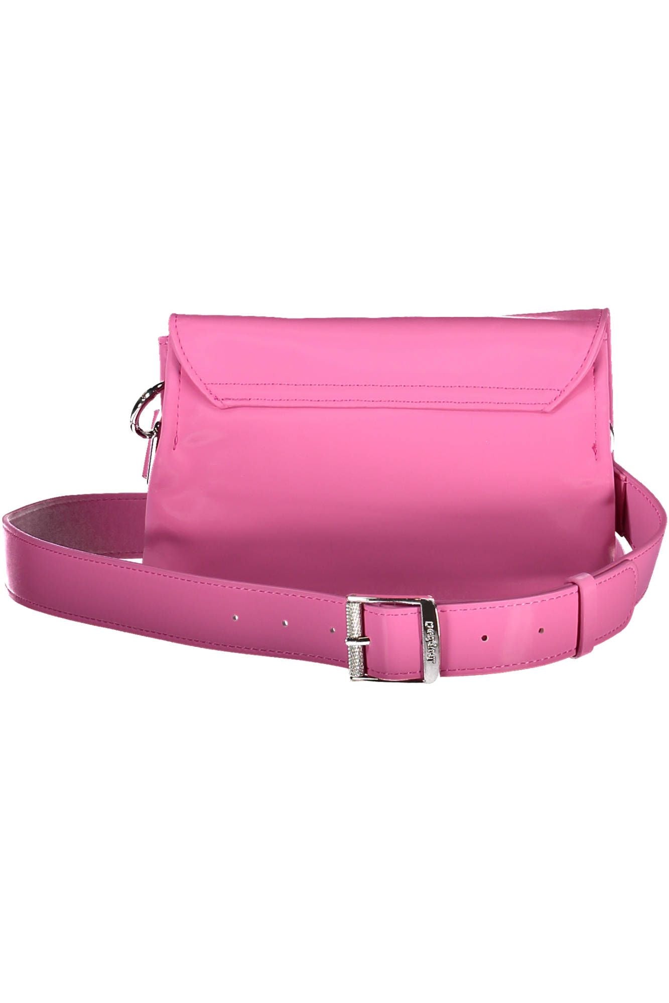 Chic Pink Contrast Detail Handbag