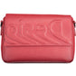 Chic Red Contrasting Detail Shoulder Bag