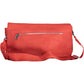 Chic Red Polyurethane Handbag with Multiple Compartments