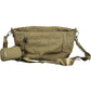 Embroidered Green Shoulder Bag with Coin Pocket
