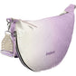 Elegant Purple Expandable Handbag with Contrasting Details