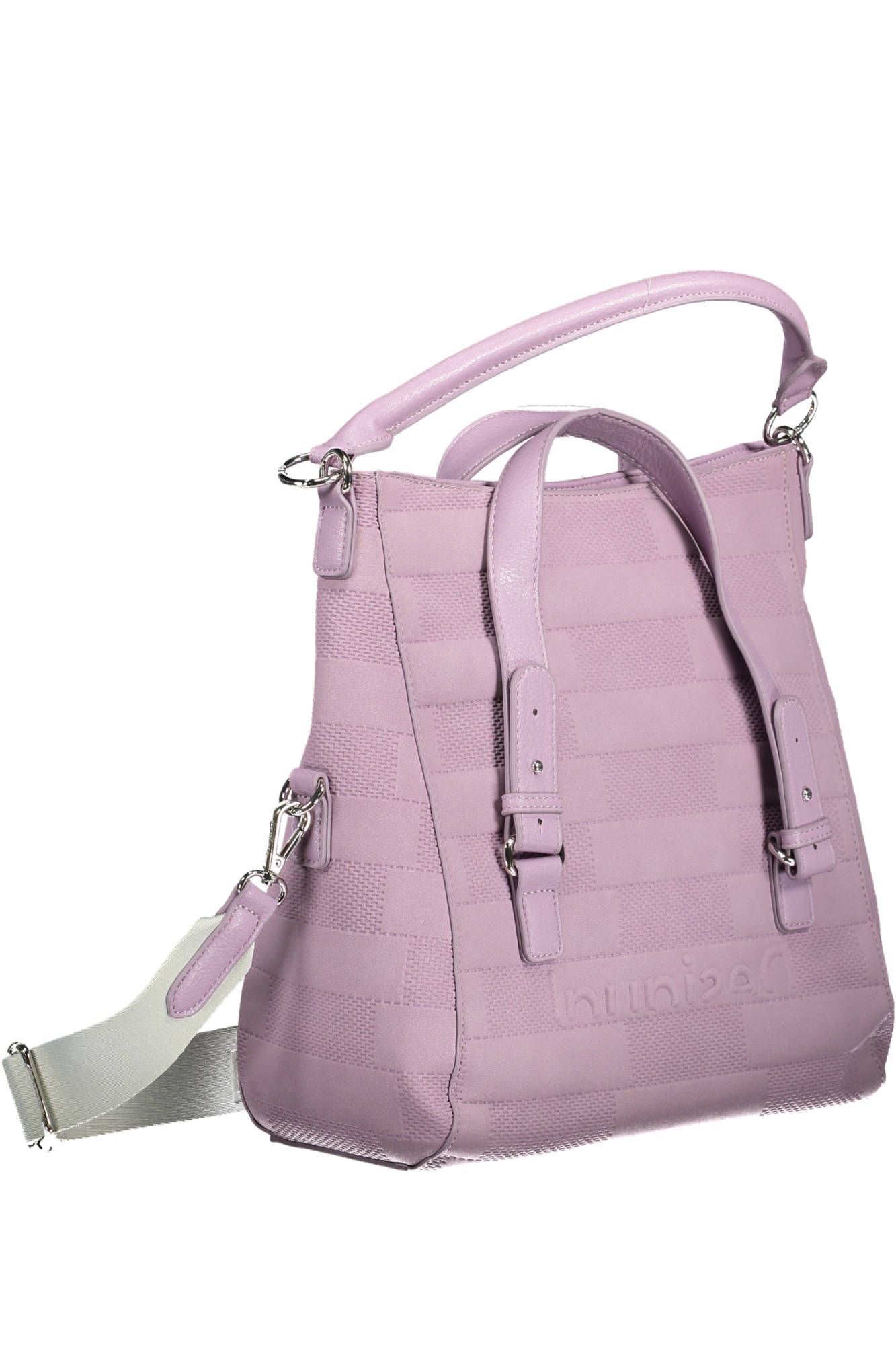 Elegant Purple Convertible Handbag