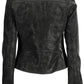 Sleek Black Zip Jacket with Chic Logo Detail