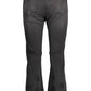 Embroidered Contrast Detail Denim Jeans