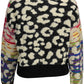 Chic Blue Contrasting Details Sweater