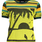 Chic Sunset Yellow Contrast Detail Top