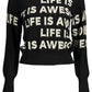 Elegant Contrasting Detail Sweater