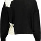 Chic Contrasting Long Sleeve Sweater