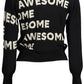Elegant Contrasting Detail Sweater