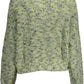 Green Embroidered Sweater with Contrasting Accents
