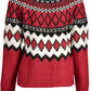 Elegant High Collar Sweater with Contrasting Details