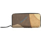 Chic Beige Tri-Compartment Wallet