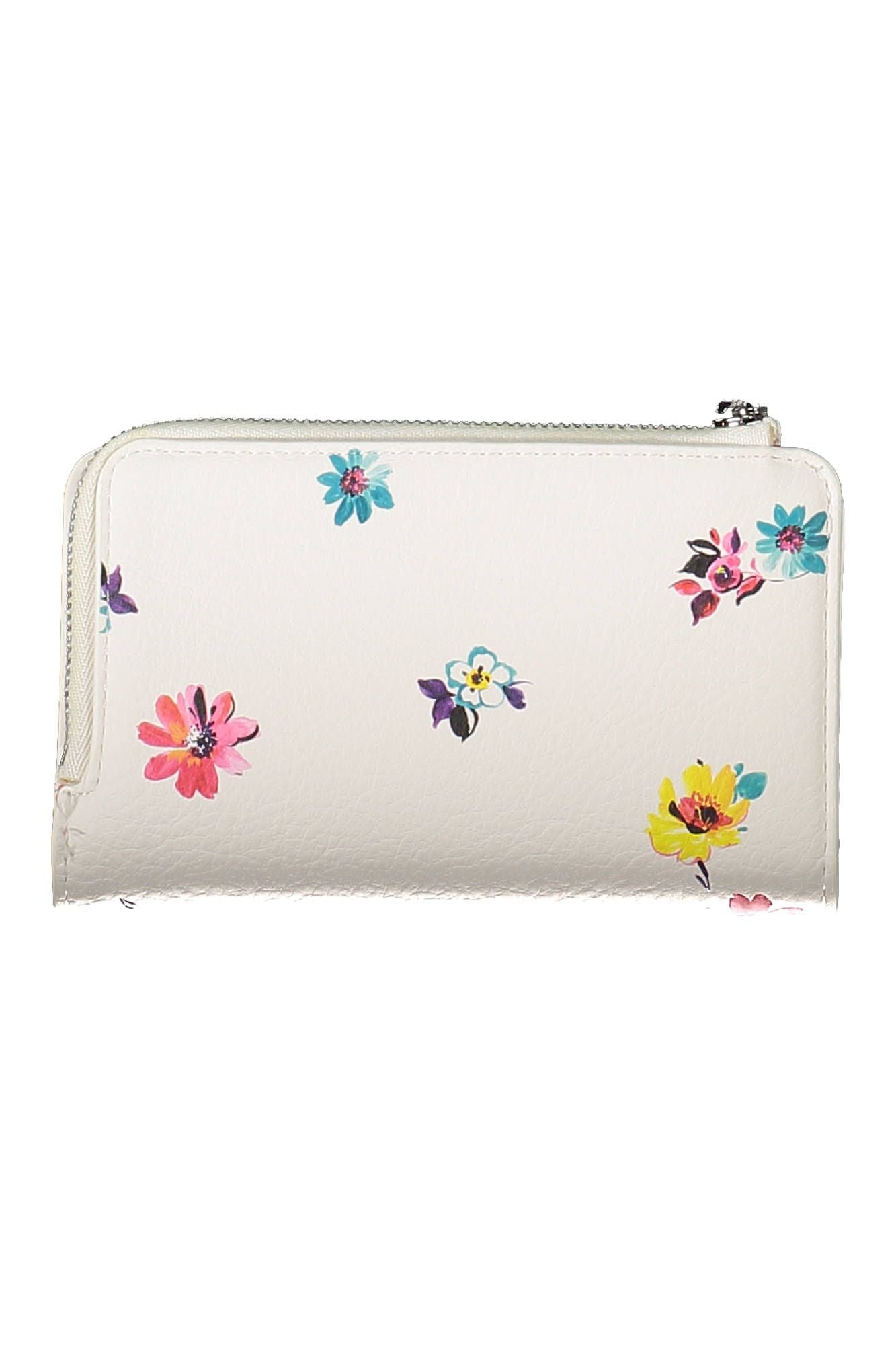 Chic White Tri-Compartment Ladies' Wallet