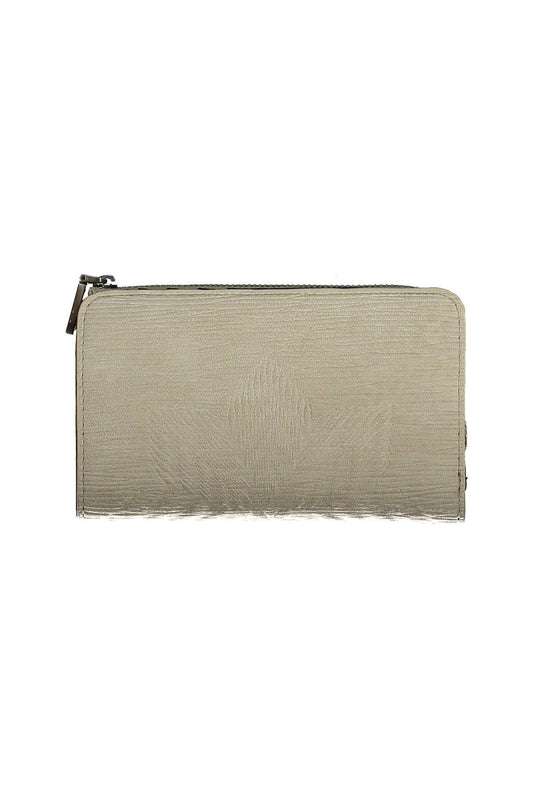 Elegant White Tri-Compartment Wallet