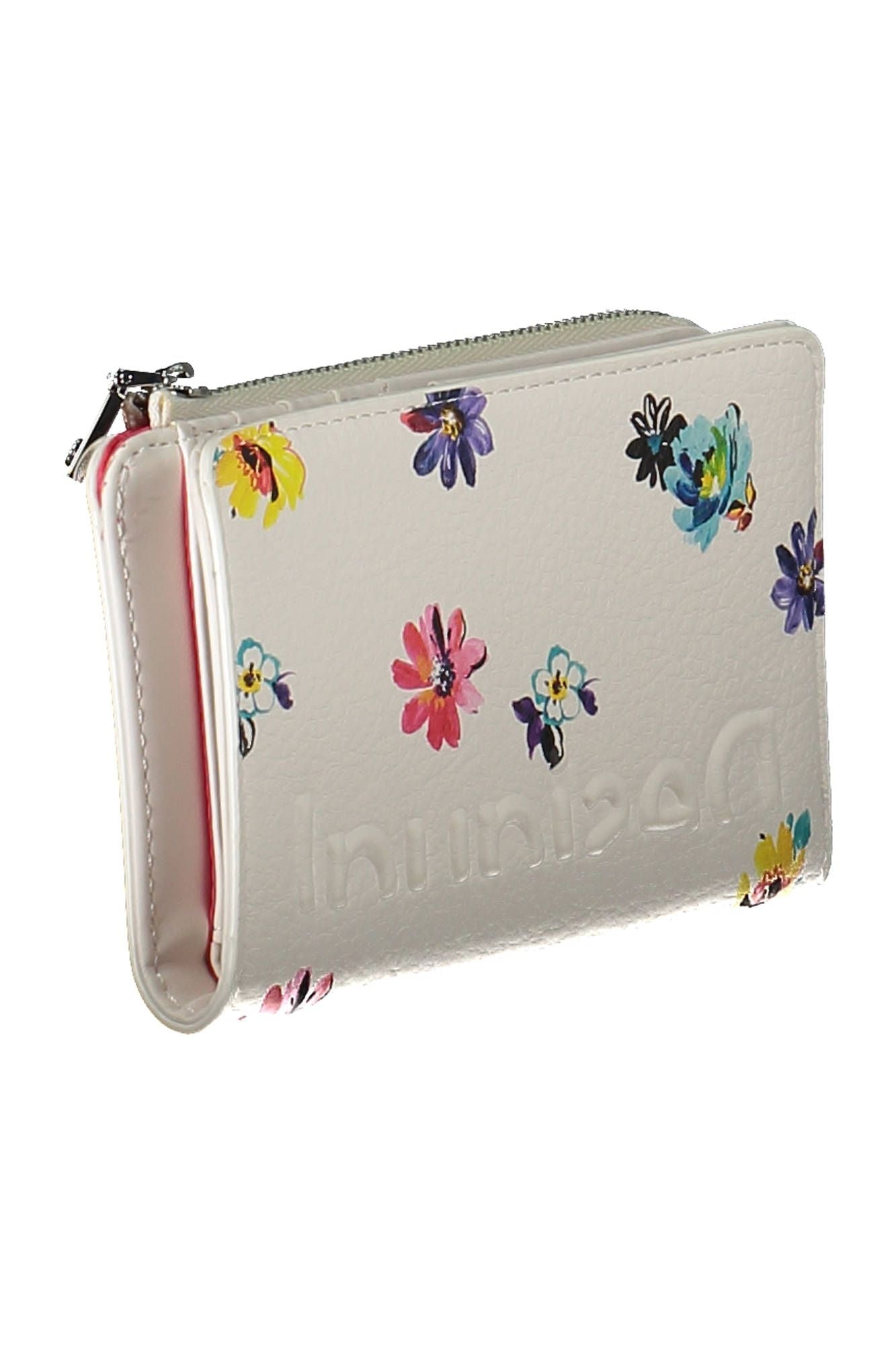 Chic White Tri-Compartment Ladies' Wallet