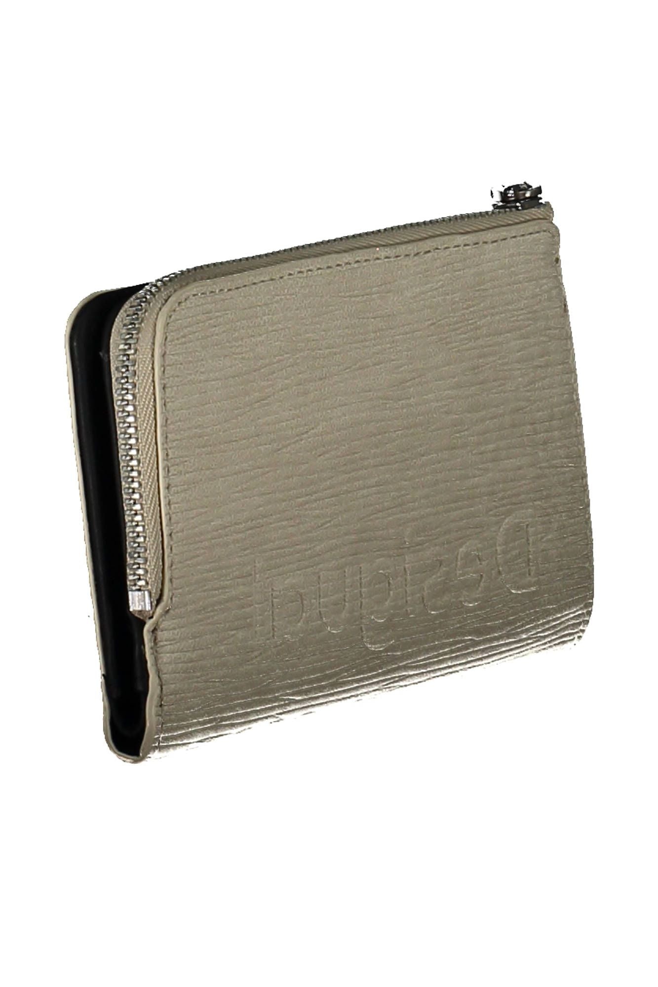 Elegant White Tri-Compartment Wallet