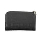 Chic Black Polyurethane Tri-Compartment Wallet