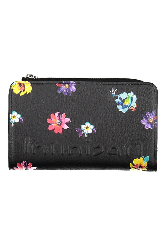 Elegant Triple-Compartment Black Wallet