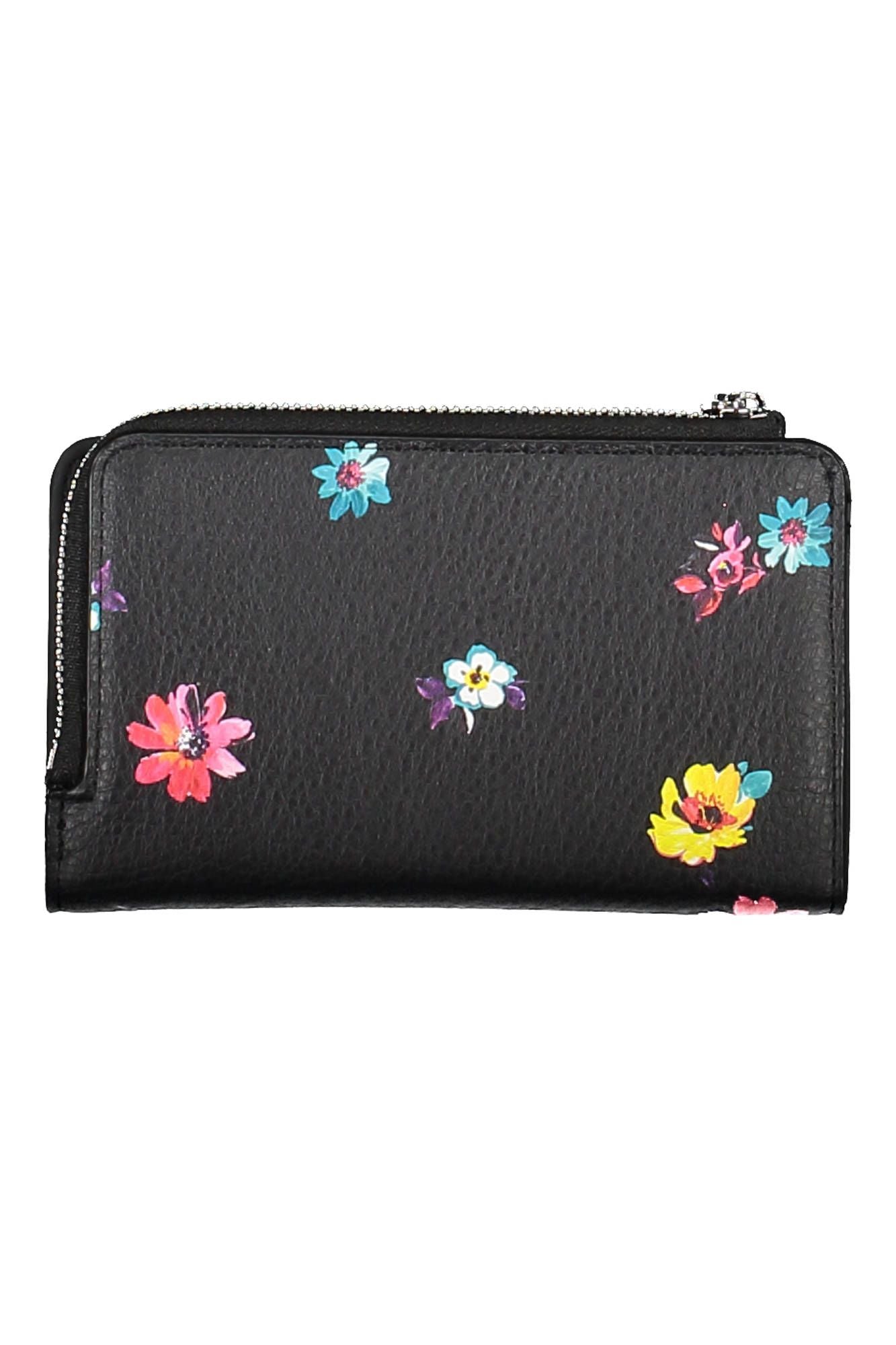 Elegant Triple-Compartment Black Wallet