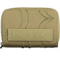 Elegant Green Zip Wallet with Contrasting Details
