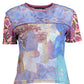Chic Light Blue Short Sleeve Crew Neck Tee