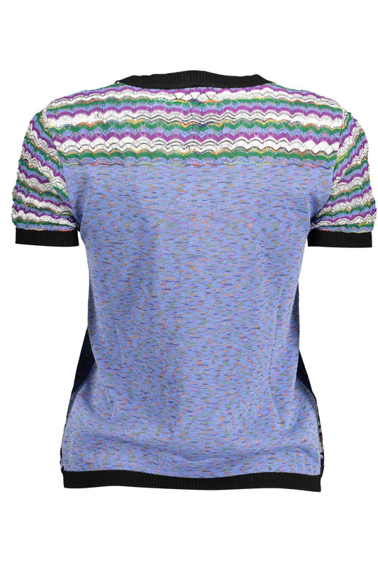 Embroidered Crew Neck Printed Tee