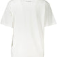 Chic Embroidered White Tee with Artistic Flair